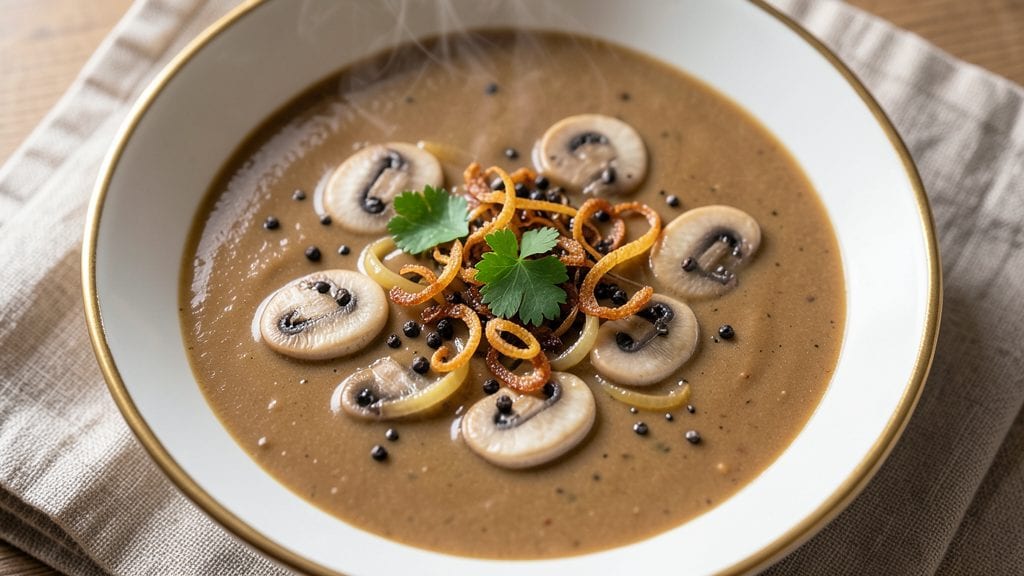 Alton Brown's Cream Of Mushroom Soup Recipe: Velvet Texture With Earthy Umami Kick