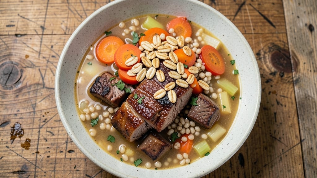 Beef Barley Soup Recipe: Quaker Oats Thickened for Hearty Texture