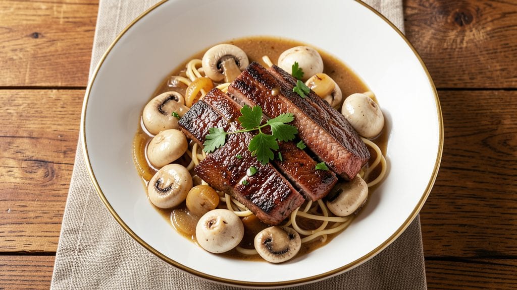 Beef Stroganoff Recipe With Campbell's Cream Of Mushroom Soup: One-Pan Creamy Mushroom Magic