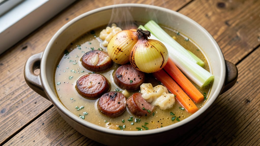 Bertucci's Sausage Soup Copycat Recipe: Herbed Meatballs and Gruyère Clouds