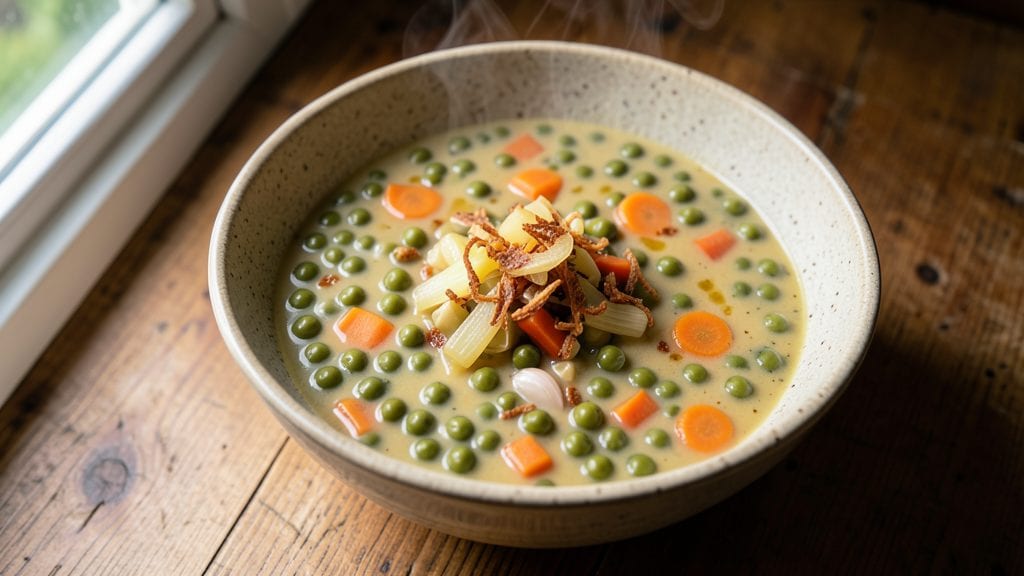 Betty Crocker Pea Soup Recipe: Sweet Peas and Herbed Crisp Top Magic