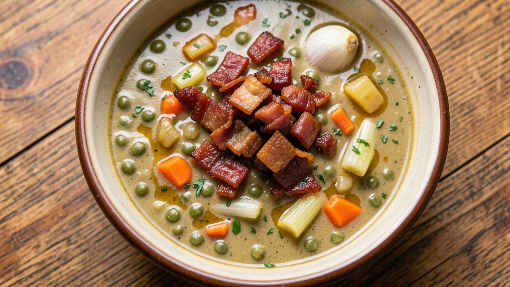 Betty Crocker's Split Pea Soup Recipe: Smoky Bacon and Caramelized Onion Richness