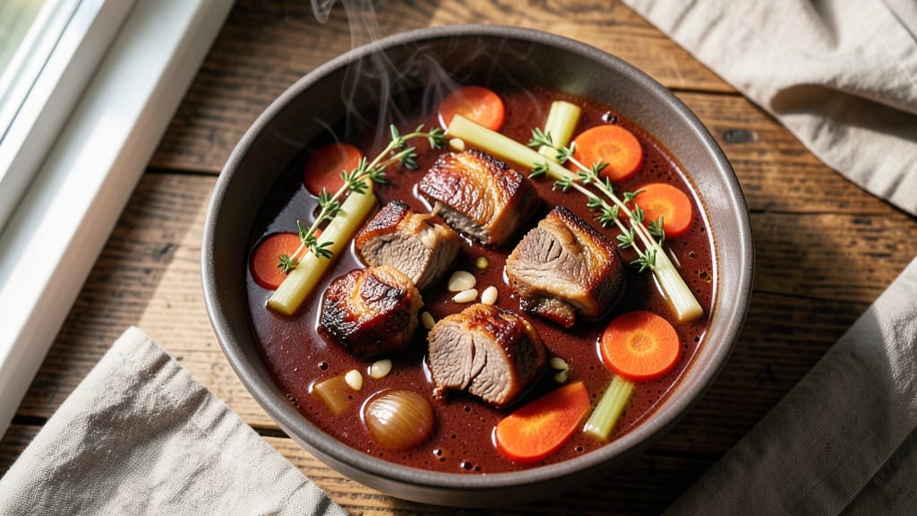British Oxtail Soup Recipe: Slow-Simmered Gelatinous Bites of Richness