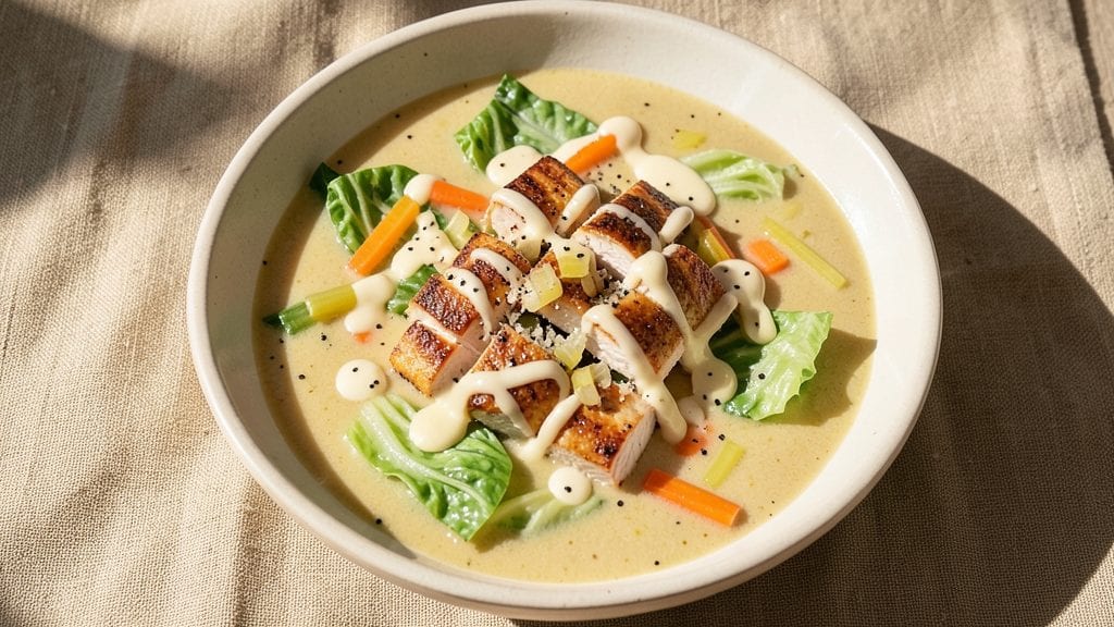 Caesar Salad Soup Recipe: Crouton-Topped Creaminess in 20 Minutes