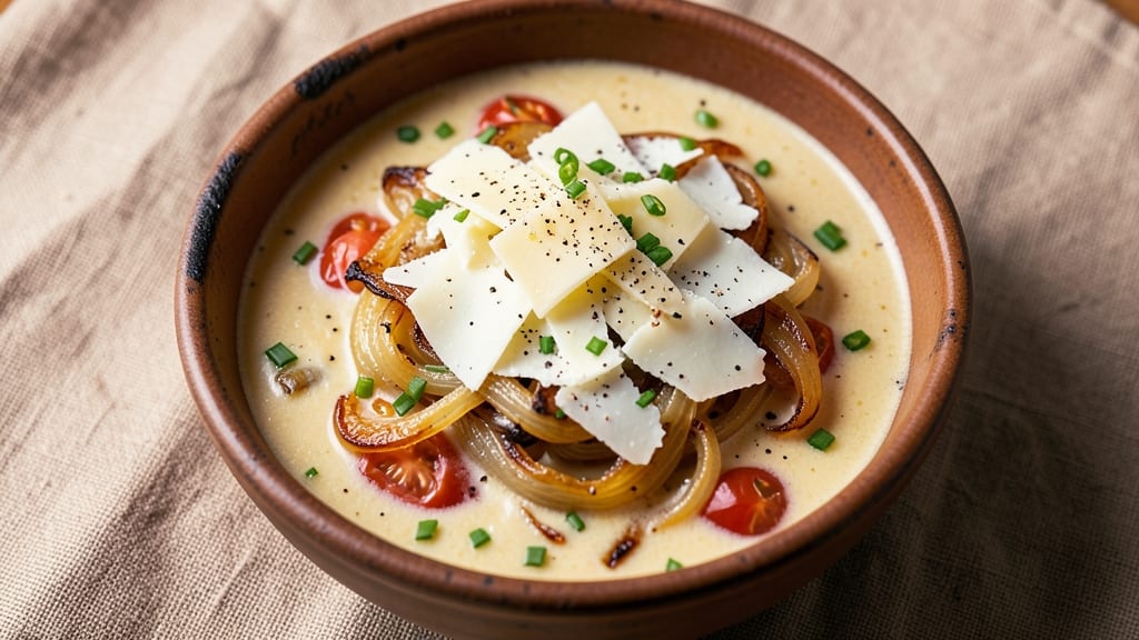 Campbell's Copycat Tomato Soup Recipe: Creamy, Cheesy Clouds Over Caramelized Onions