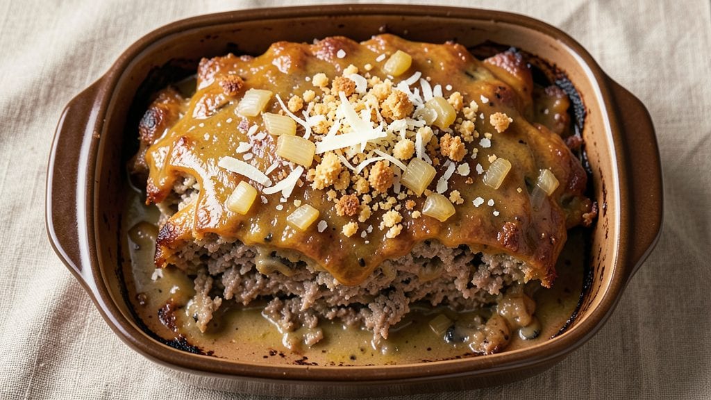 Campbell's Golden Mushroom Soup Meatloaf Recipe: One-Pan Umami Bomb With Crispy Top