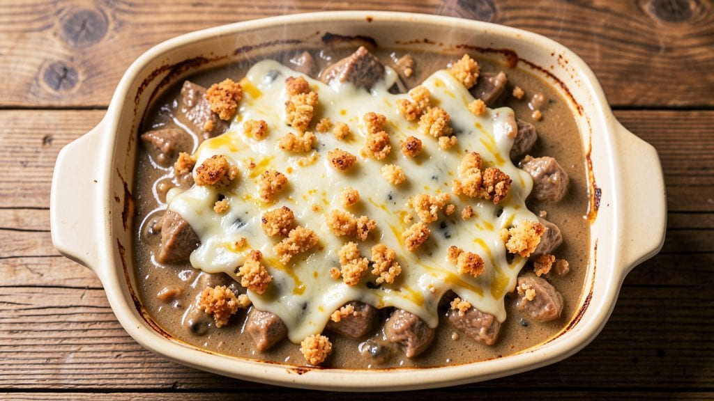 Campbell's Mushroom Soup Tuna Casserole Recipe: Golden Crisp Top and Creamy Mushroom Layers