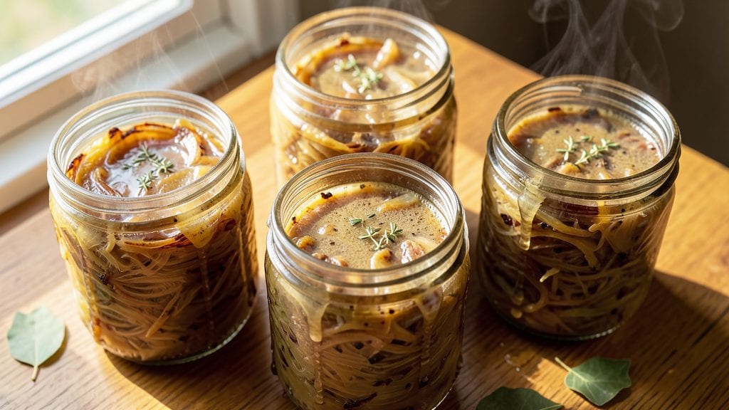 Canning French Onion Soup Recipe: Slow-Caramelized Onions & Gruyère Clouds