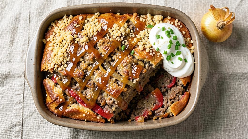 Classic Lipton Onion Soup Meatloaf Recipe: Creamy Broth-Braised, Juicy Center
