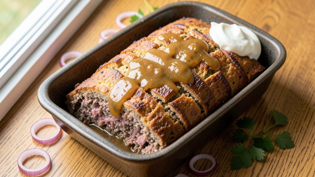 Classic Meatloaf Recipe With Lipton Onion Soup Mix: Glazed Top Crunch and Juicy Interior