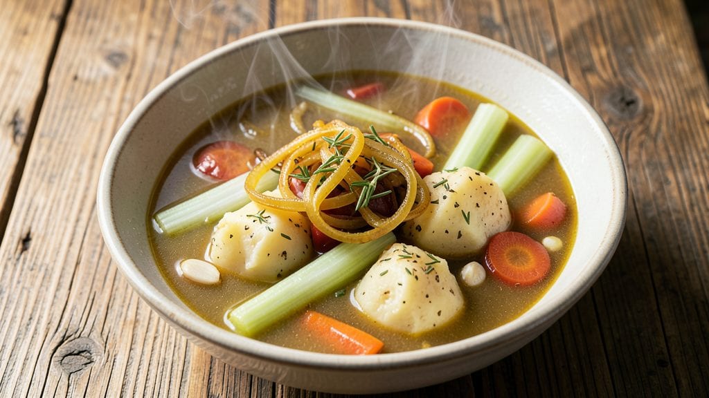 Copycat Frisch's Vegetable Soup Recipe: Herb-Infused Broth With Pantry Staples