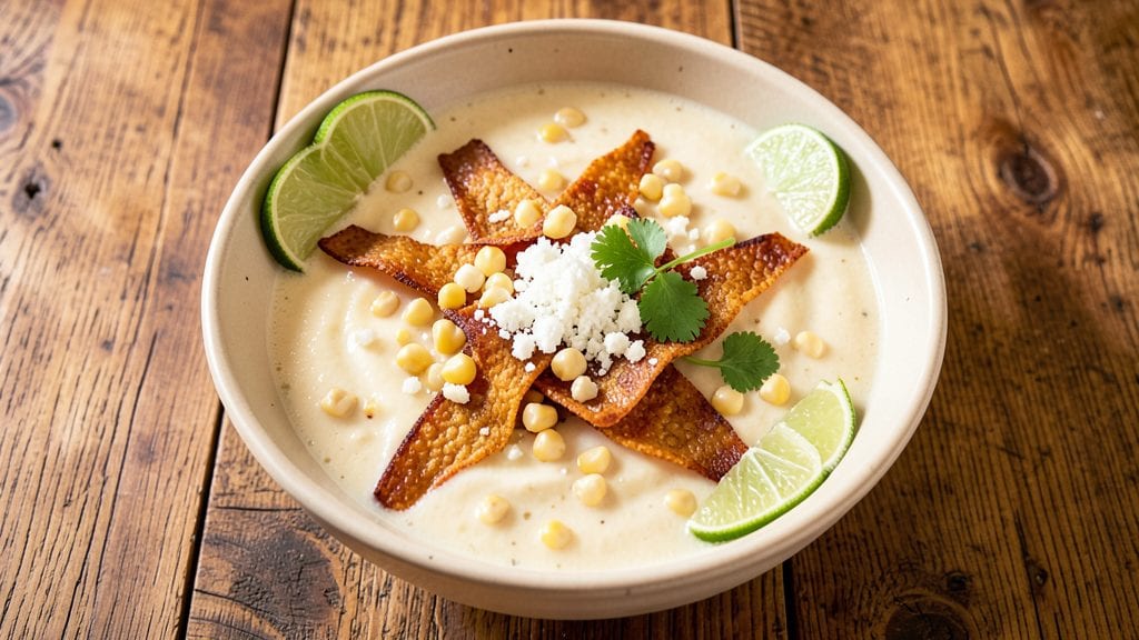 Copykat California Pizza Kitchen Sedona White Corn Tortilla Soup Recipe: Creamy Tortilla-Stripped Crunch With Zesty Lime Kick