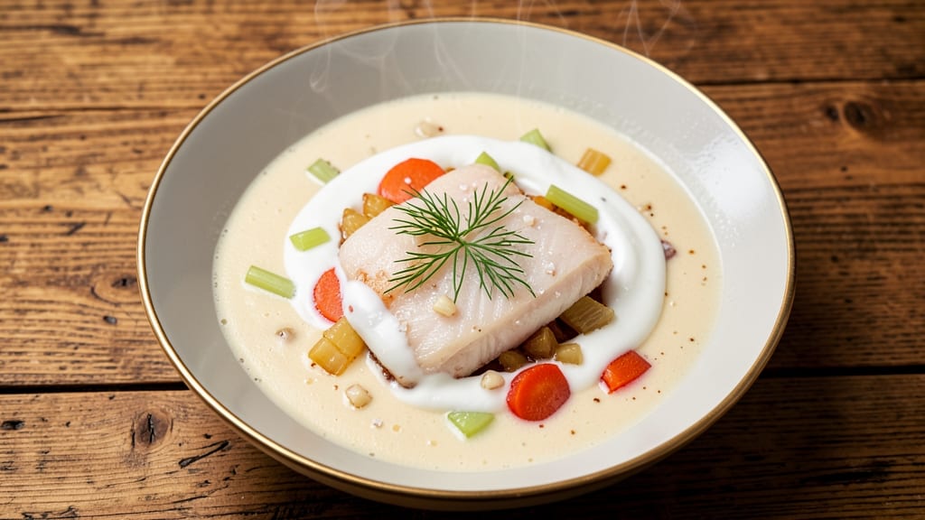 Cream Fish Soup Recipe: Silky Broth With Flaky White Fish