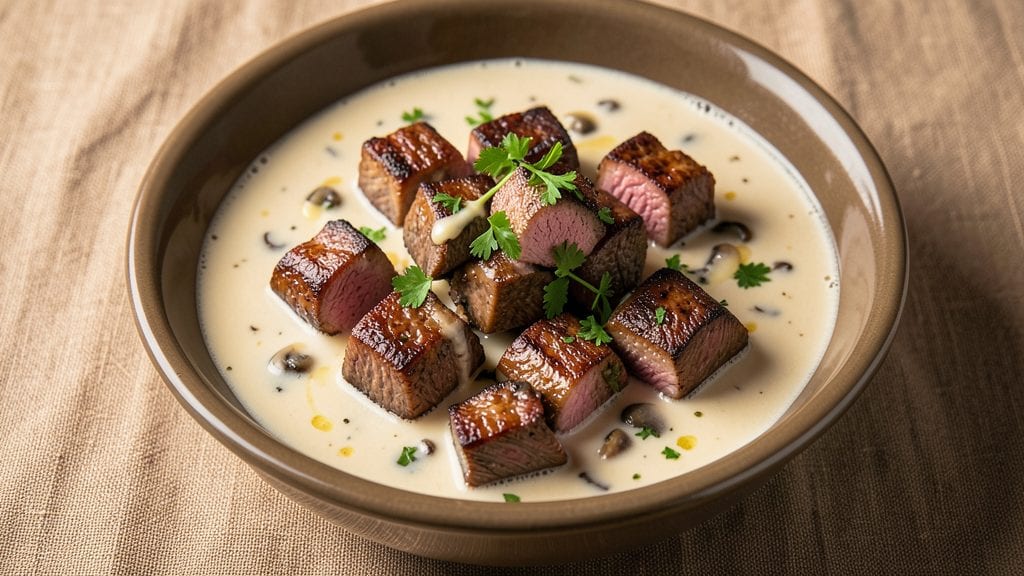 Cubed Steak with Cream of Mushroom Soup Recipe: One-Pan Comfort with Crispy Edges