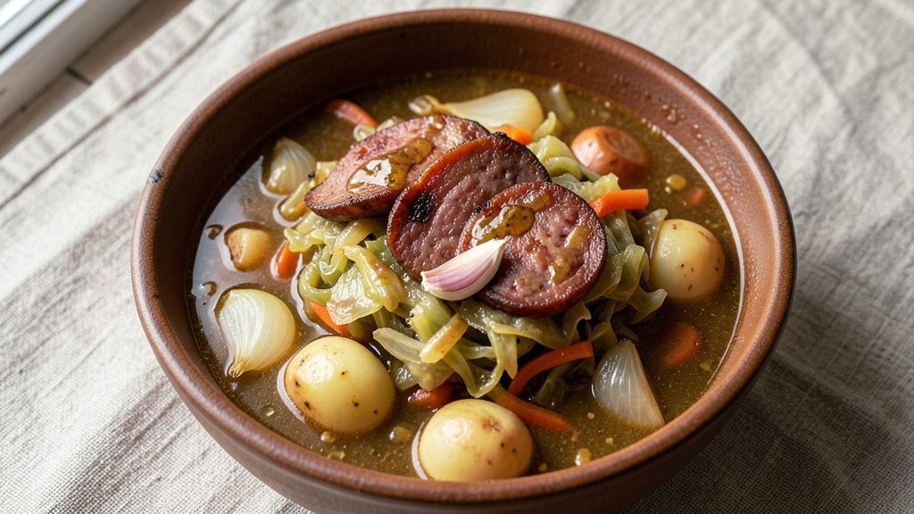 Czech Sauerkraut Soup Recipe: Smoky Sausage and Caraway Comfort