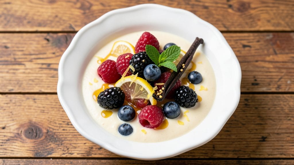 Dessert Soups Recipe: Chilled Vanilla Bean and Berry Bliss