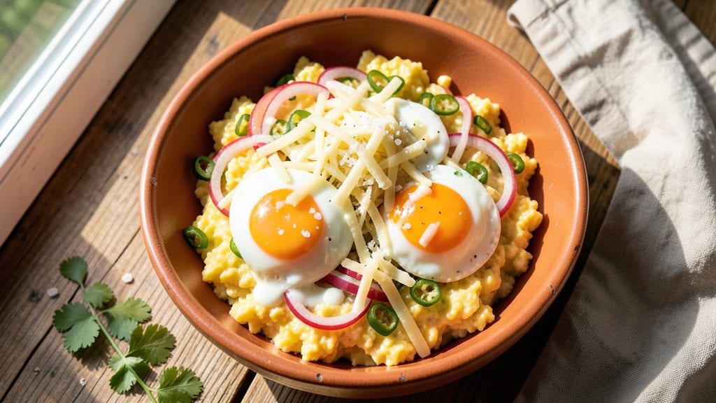 Eggs Green Chilies Cheese Recipe: Spicy Creamy Scramble With Bold Flavors