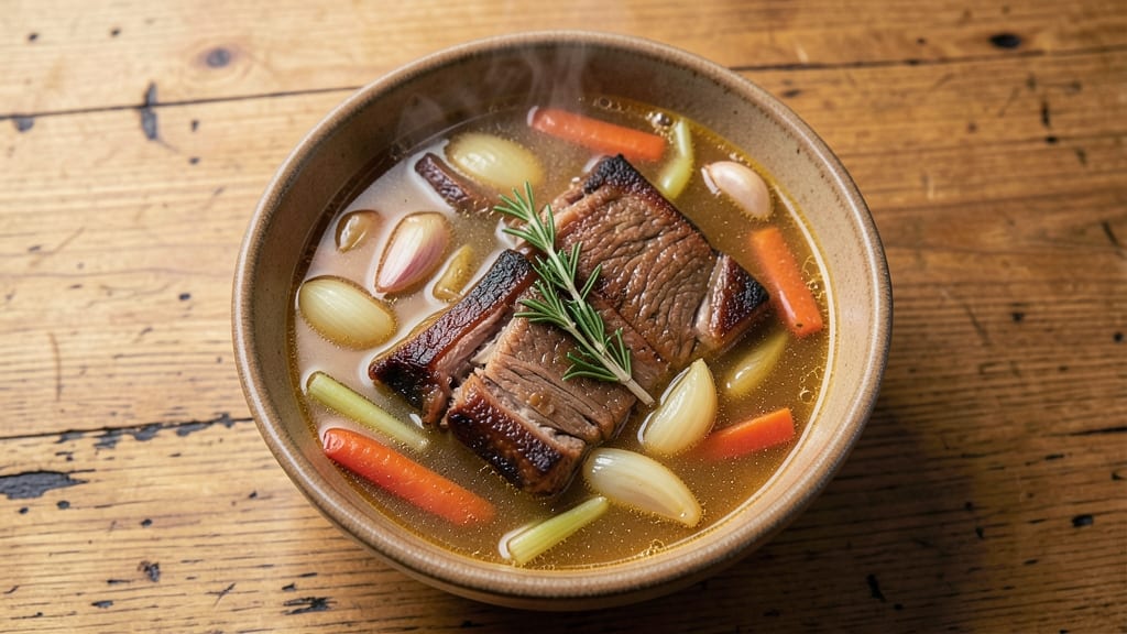 French Onion Beef Short Rib Soup Recipe: Deep Caramelized Onions and Fall-Off-Bone Meat