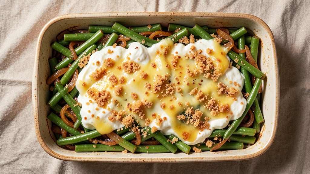 Green Bean Casserole Recipe No Cream of Mushroom Soup: Crispy Top, Cheesy Magic Without the Canned Base