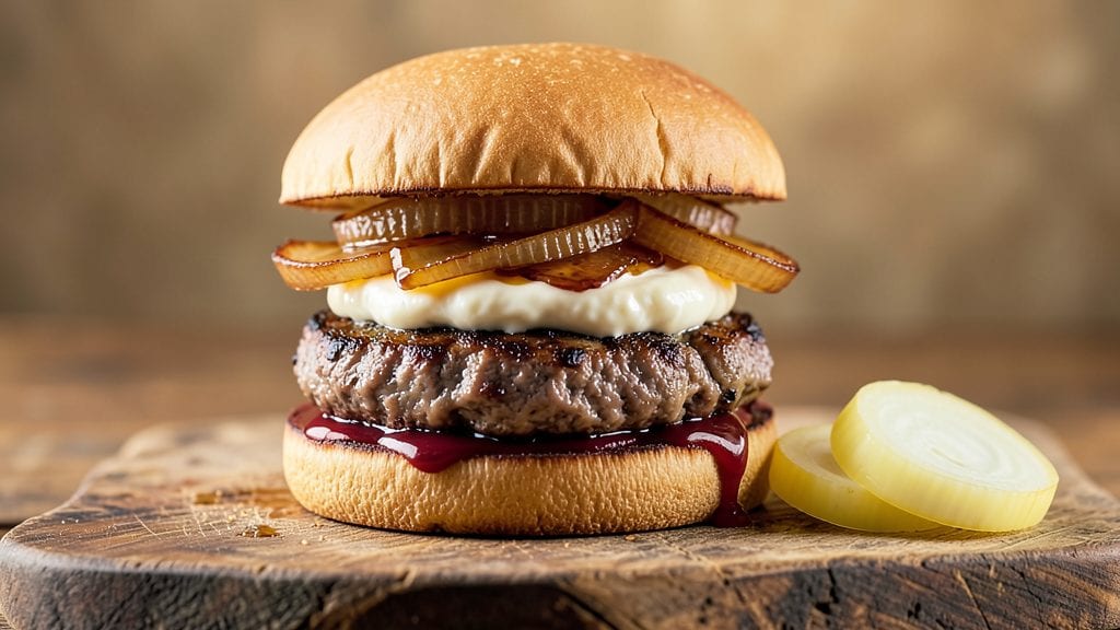 Lipton Onion Soup Mix Burger Recipe: Melty Cheese Crunch Over Caramelized Base
