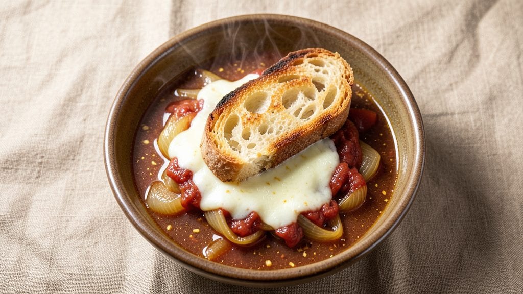 Longhorn French Onion Soup Copycat Recipe: Crispy Gruyère Clouds Over Caramelized Layers
