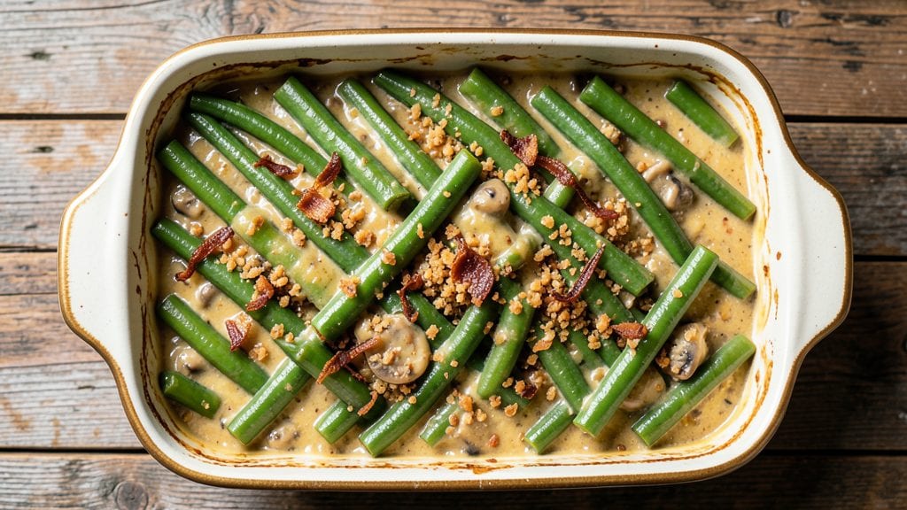 Old Fashioned Green Bean Casserole Recipe: Crispy Top, Creamy Magic Without Soup