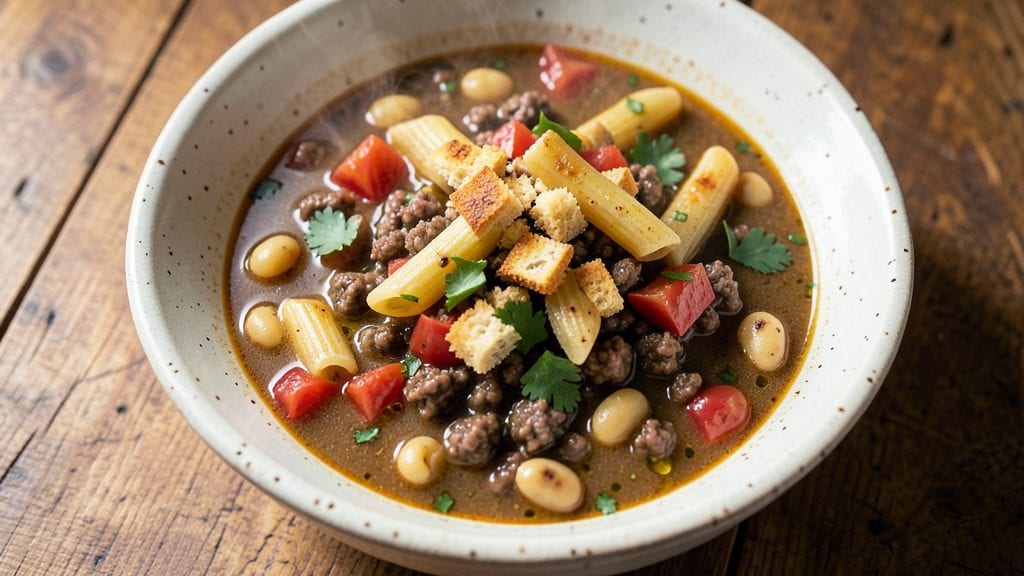 Olive Garden Pasta Fagioli Soup Copycat Recipe: Slow-Simmered Beans and Pasta With Italian Herb Crust