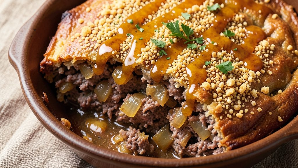 Original Lipton Onion Soup Meatloaf Recipe with Bread Crumbs: Crispy Crust, Melty Cheese Fusion
