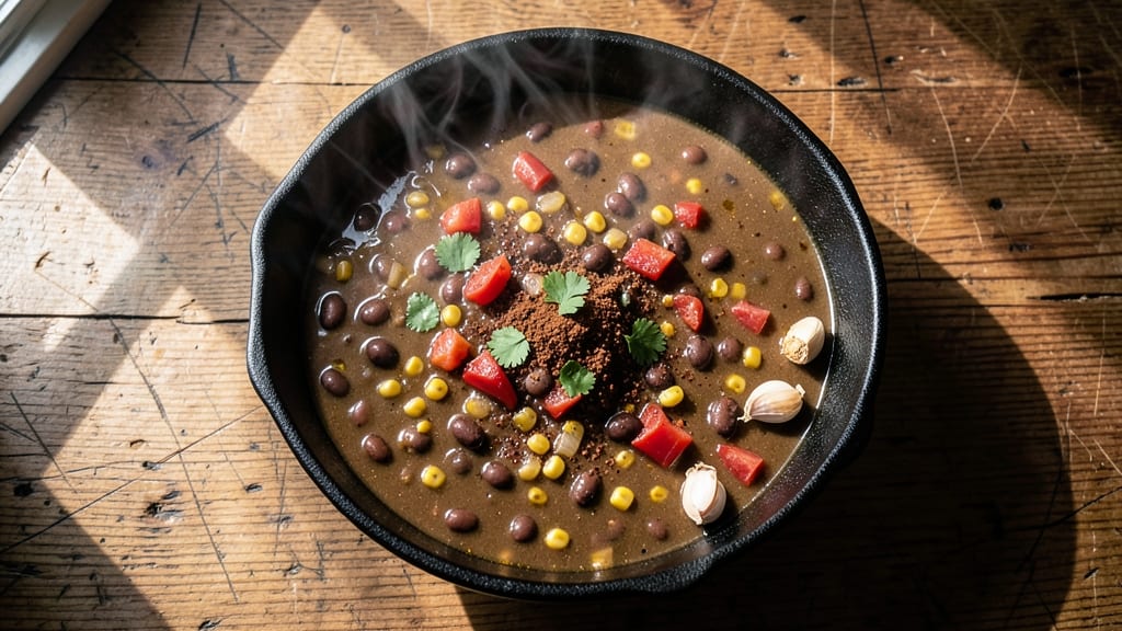 Pioneer Woman Soup Recipe: Smoky Black Bean and Corn Stew With Crispy Tortilla Top