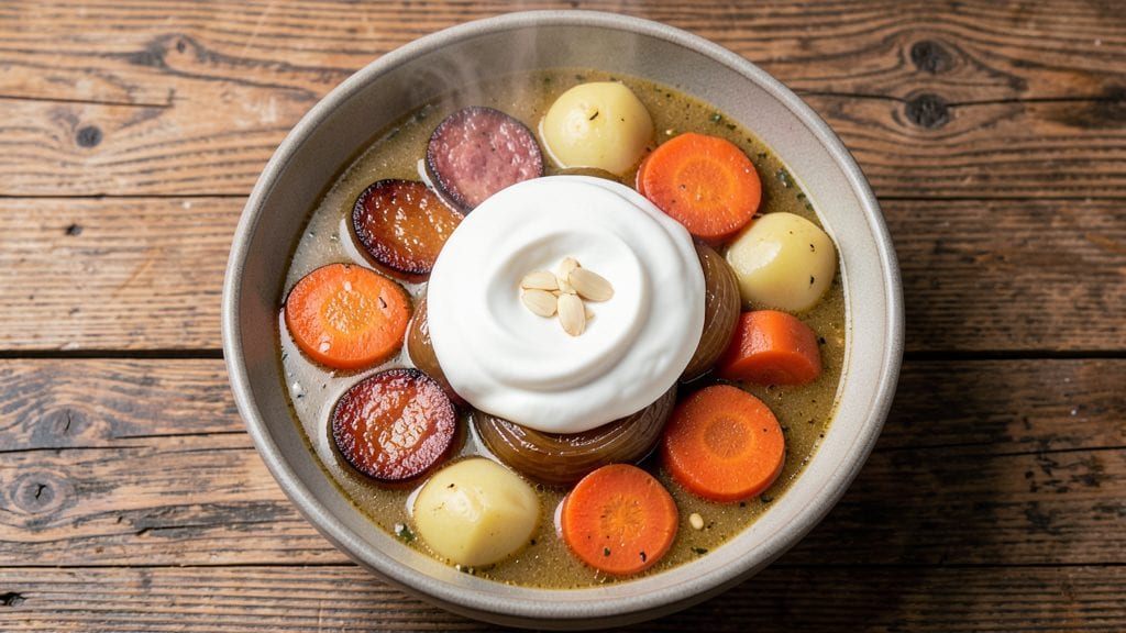 Polish Soup Recipe: Smoky Sour Cream and Potato Velvety Richness