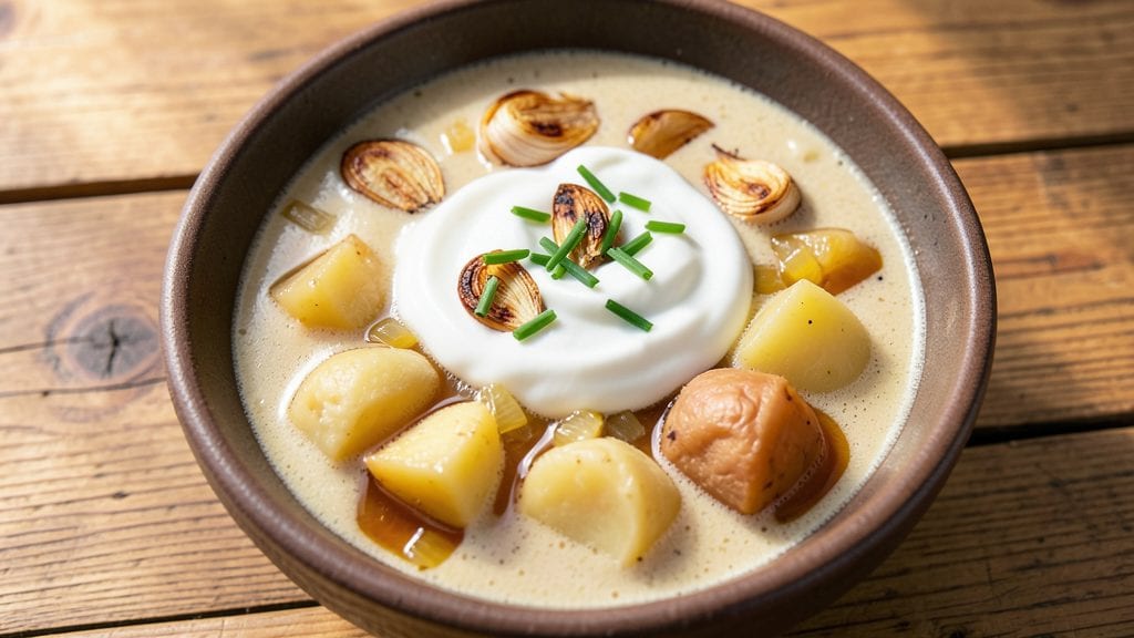 Potato Soup Recipe With Campbell's Cream Of Potato: Velvety Smoothness With Hidden Roasted Garlic