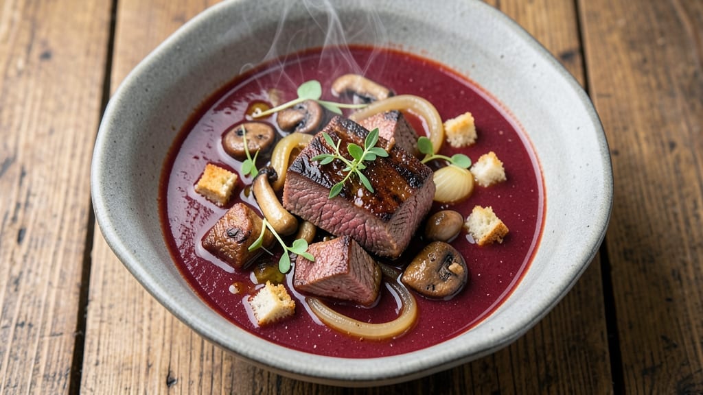 Remy's Soup Recipe: Deep Wine-Braised Meat and Mushrooms