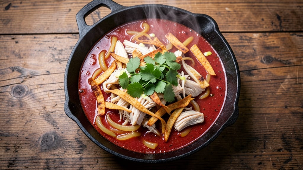 Torilla Soup Recipe: Crispy Tortilla Crunch Over Creamy Tomato Base